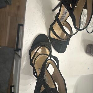 Jimmy Choo Glittery Black Heels